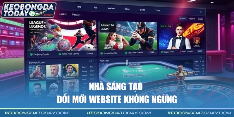 Nhà sáng tạo đổi mới website không ngừng