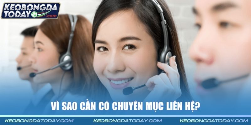 Vì sao cần có chuyên mục liên hệ?
