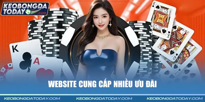 Website cung cấp nhiều ưu đãi